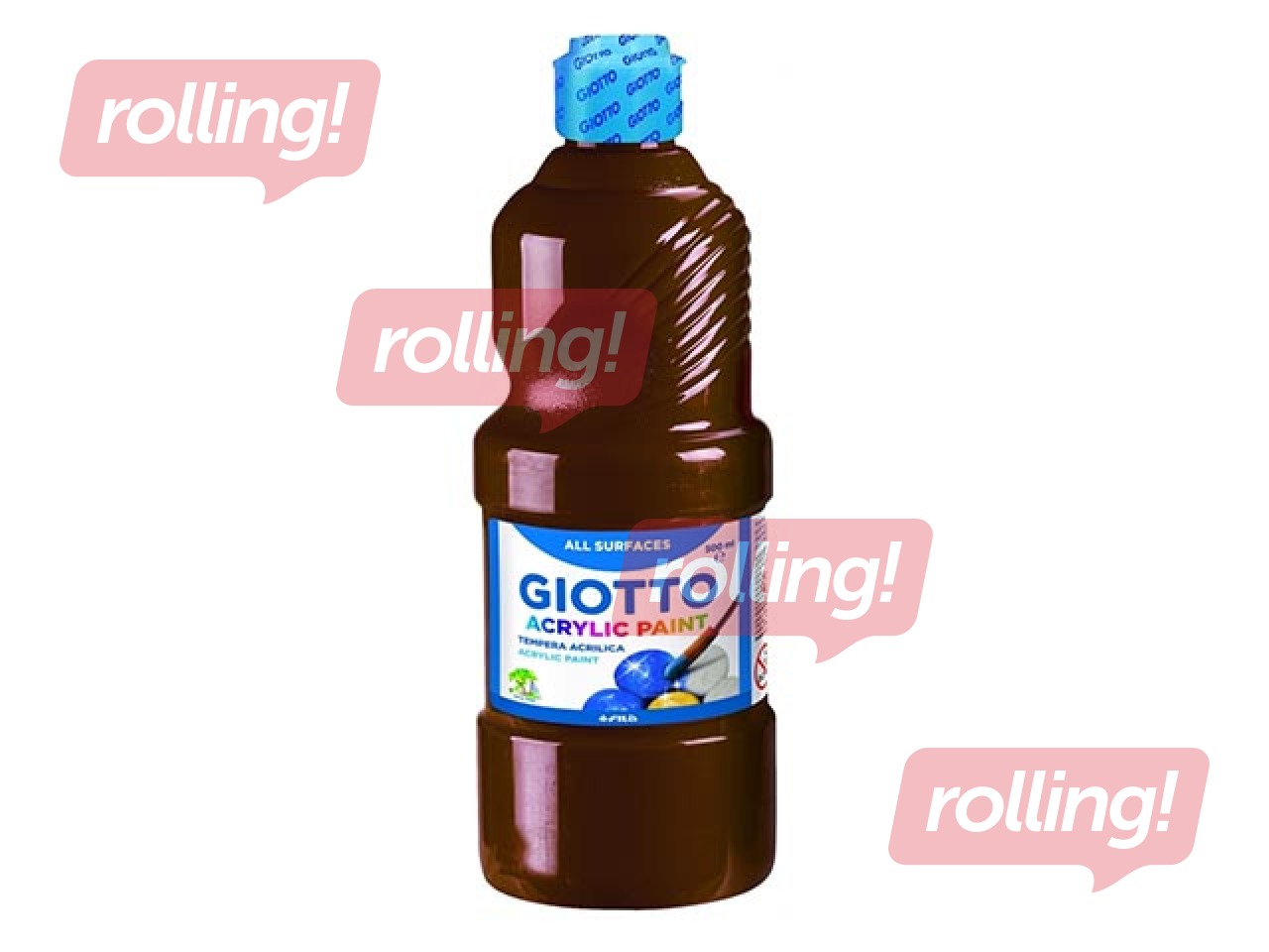 Akrila krāsa Giotto, 500ml, brūna