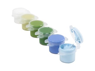 Acrylic paints Creativ Company, blue and green shades, 6x5ml
