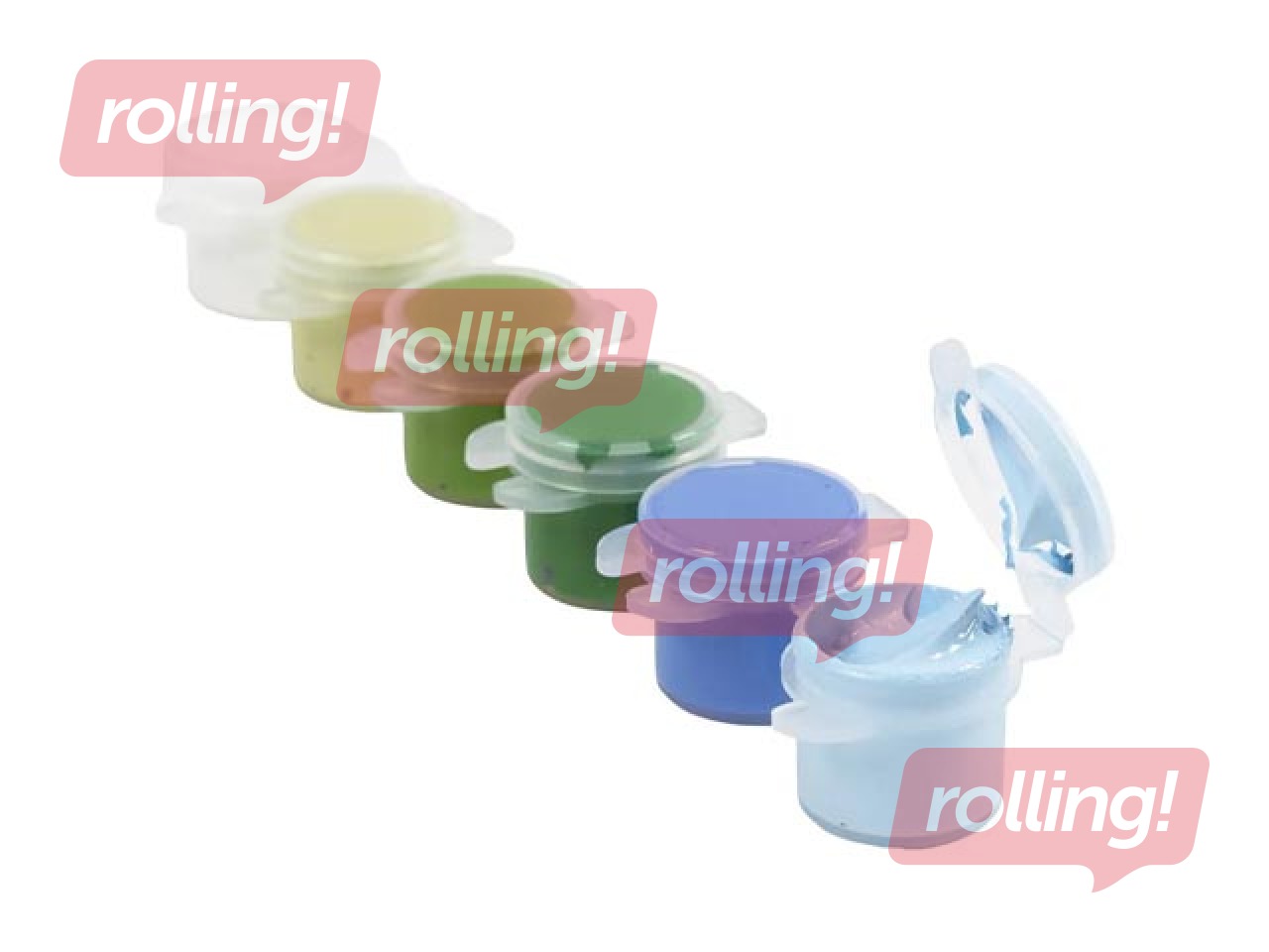 Akrila krāsas Creativ Company, zili un zaļi toņi, 6х5ml