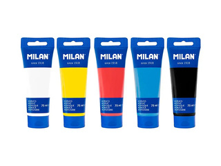 Acrylic paint Milan, 75ml, 5 pcs.