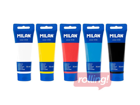 Akrila krāsas Milan, 75ml, 5 gab.