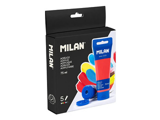 Akrila krāsas Milan, 75ml, 5 gab.