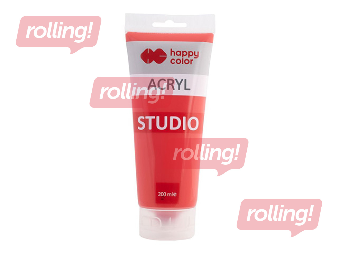 Akrila krāsa Happy Color, Studio, sarkana, 200ml