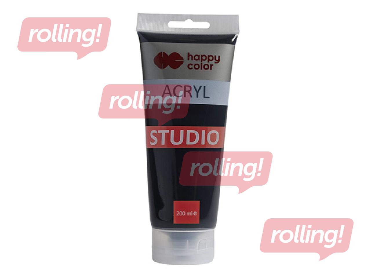 Akrila krāsa Happy Color, Studio, melna, 200ml