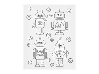 Canvas, Robot, 24x30cm