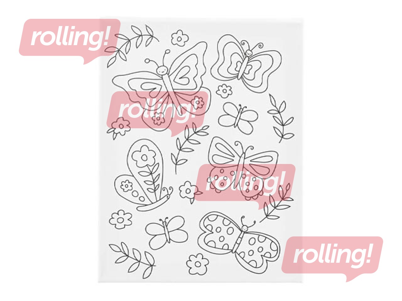 Kanva, Taureņi, 24x30cm