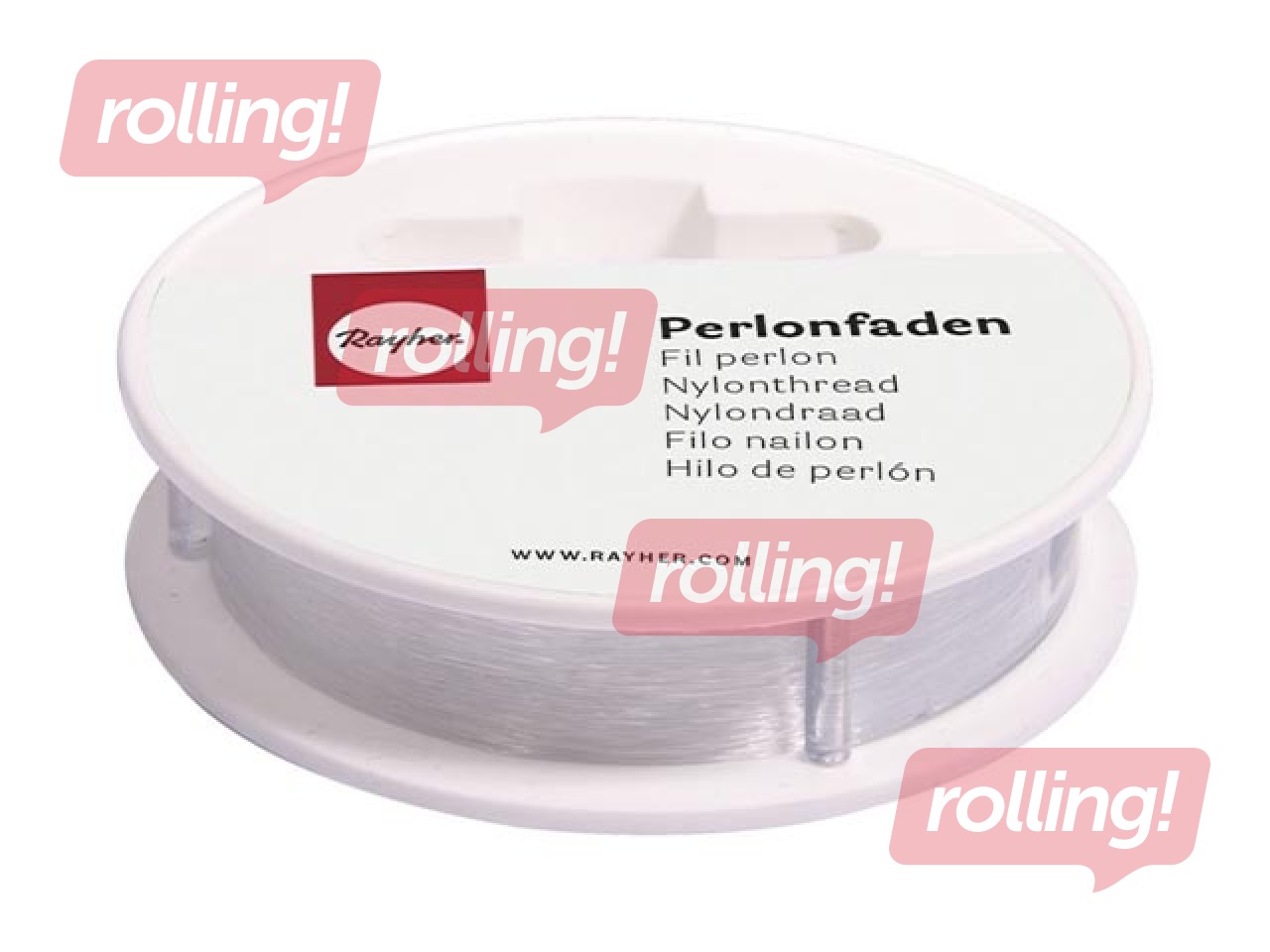 Nylon thread, D:0.35mm, 50m, transparent