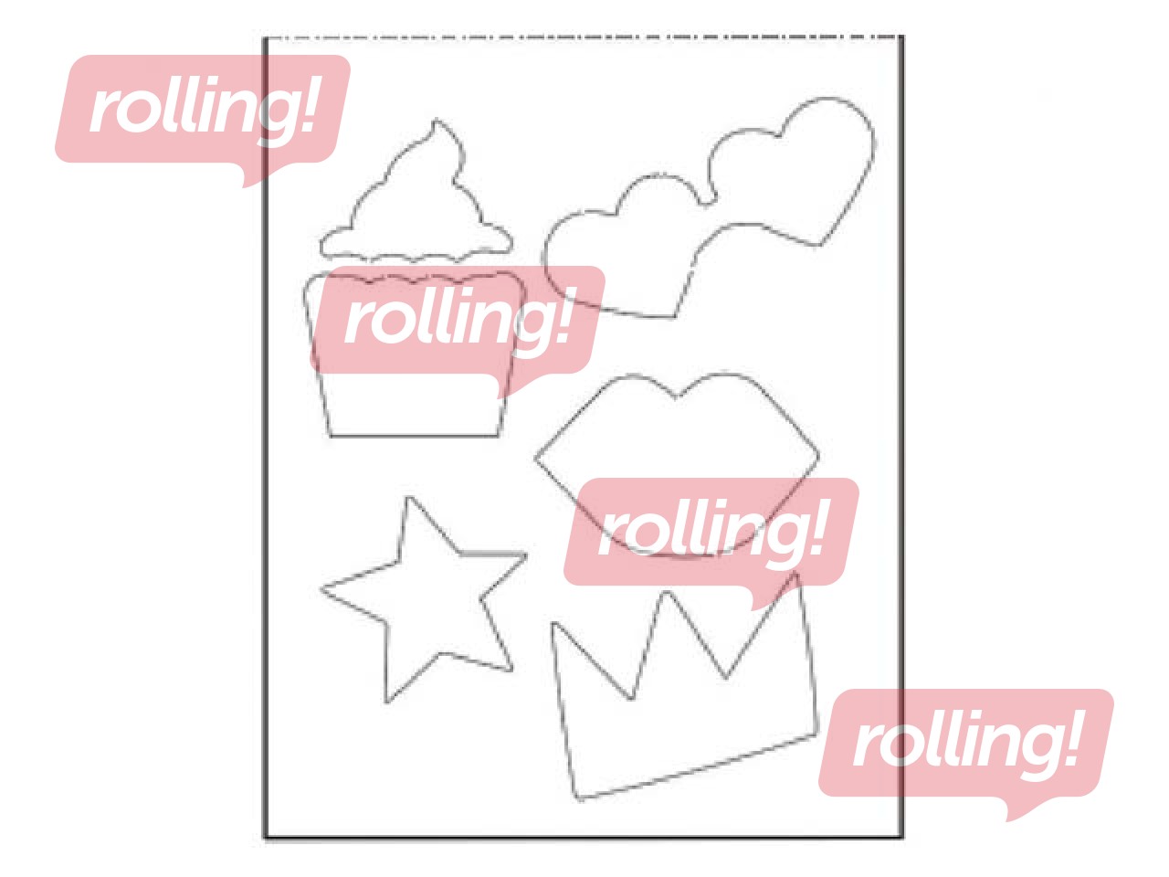 Скретчбук 10.0х14.0см с трафаретом,10л.