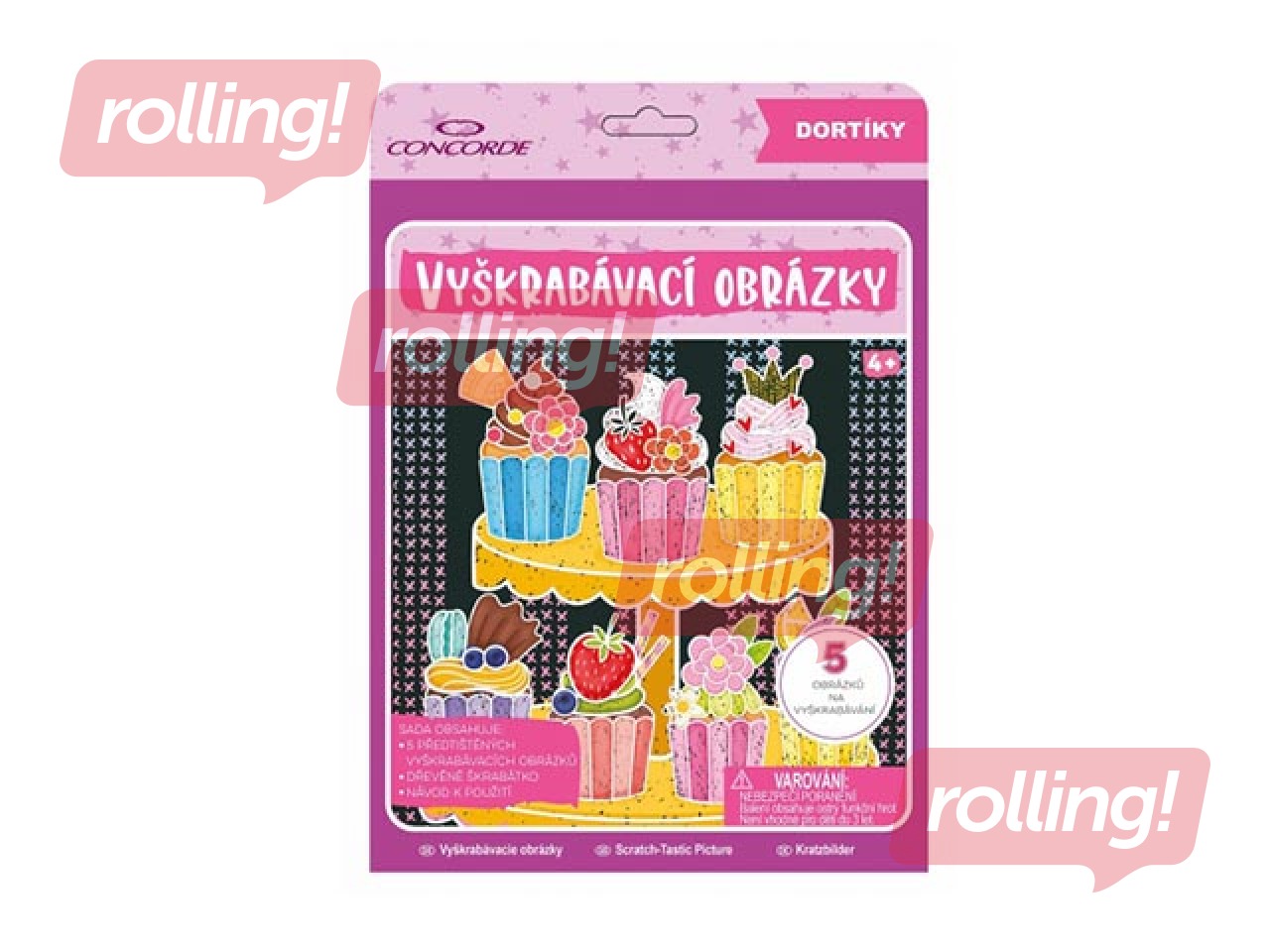 Skrāpējamā grāmatiņa Kūkas