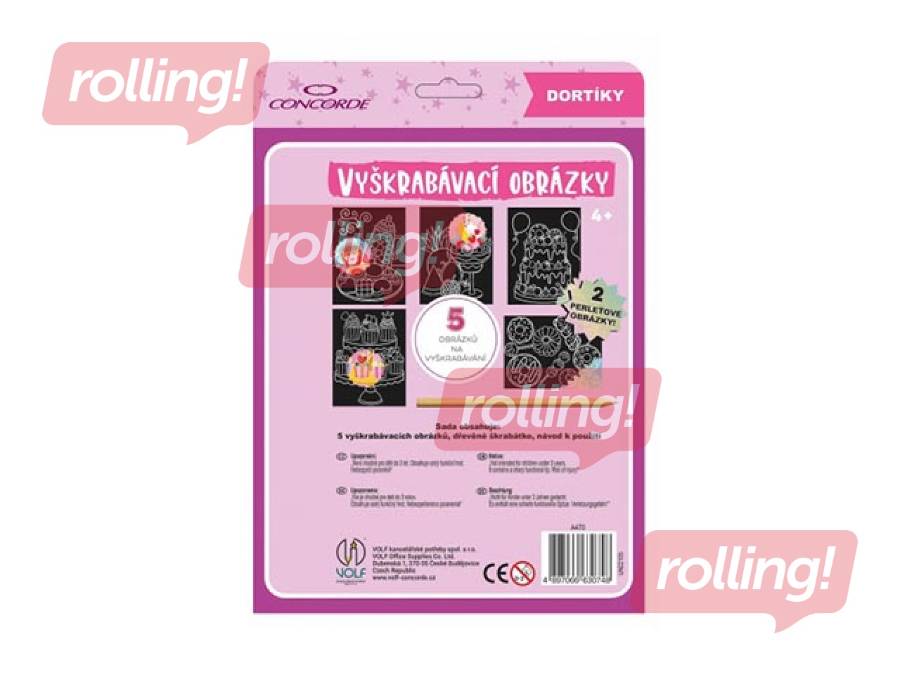 Skrāpējamā grāmatiņa Kūkas