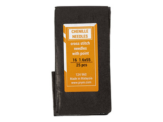 Izšūšanas adatas (lāpāmadatas), 1,6x55mm, 25gab.