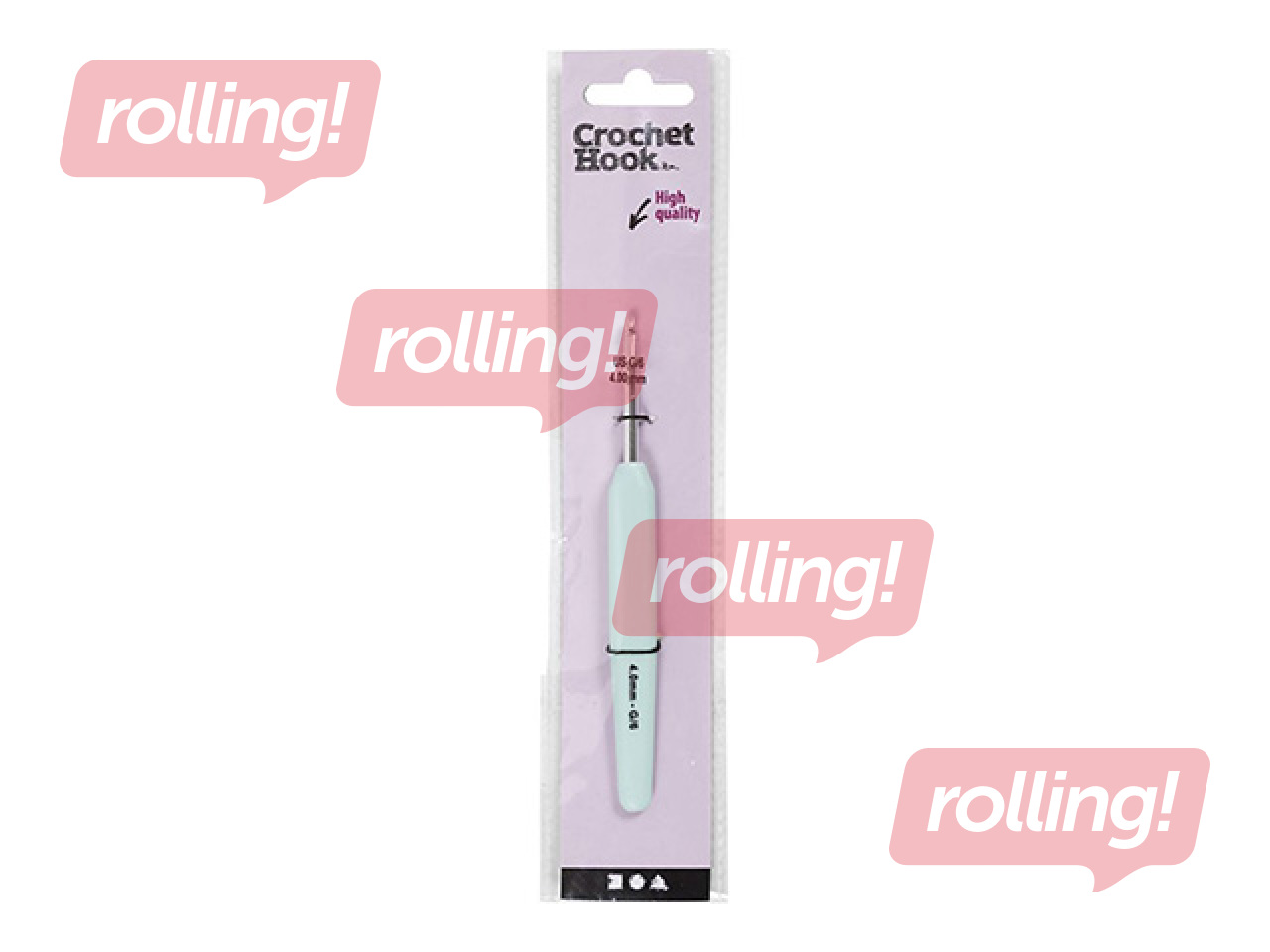 Crochet hook, No.4, 4mm, 13.3cm