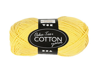 Cotton Yarn, yellow, 50g, 170m