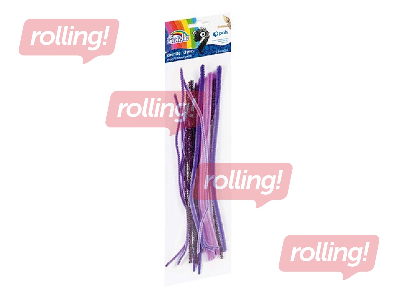 Шенилловые палочки, 0.6 x 30см, 20 шт., разные оттенки фиолетового