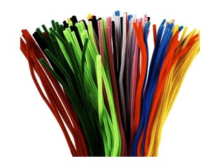 Chenille stems (pipe cleaners), 0.6 x 45cm, 200pcs., assorted