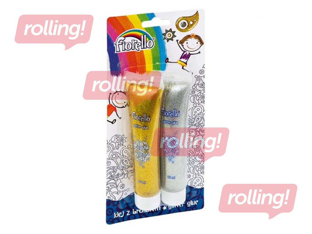 Dekoratīvā līme Fiorello, zelta un sudraba, 75ml x 2 gab.