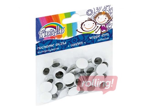 Kustīgās actiņas, Fiorello, 15 mm, 40 gb, pašlīmējošas