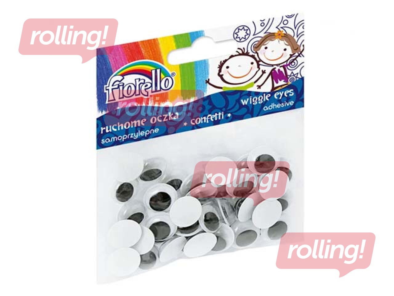Kustīgās actiņas, Fiorello, 15 mm, 40 gb, pašlīmējošas