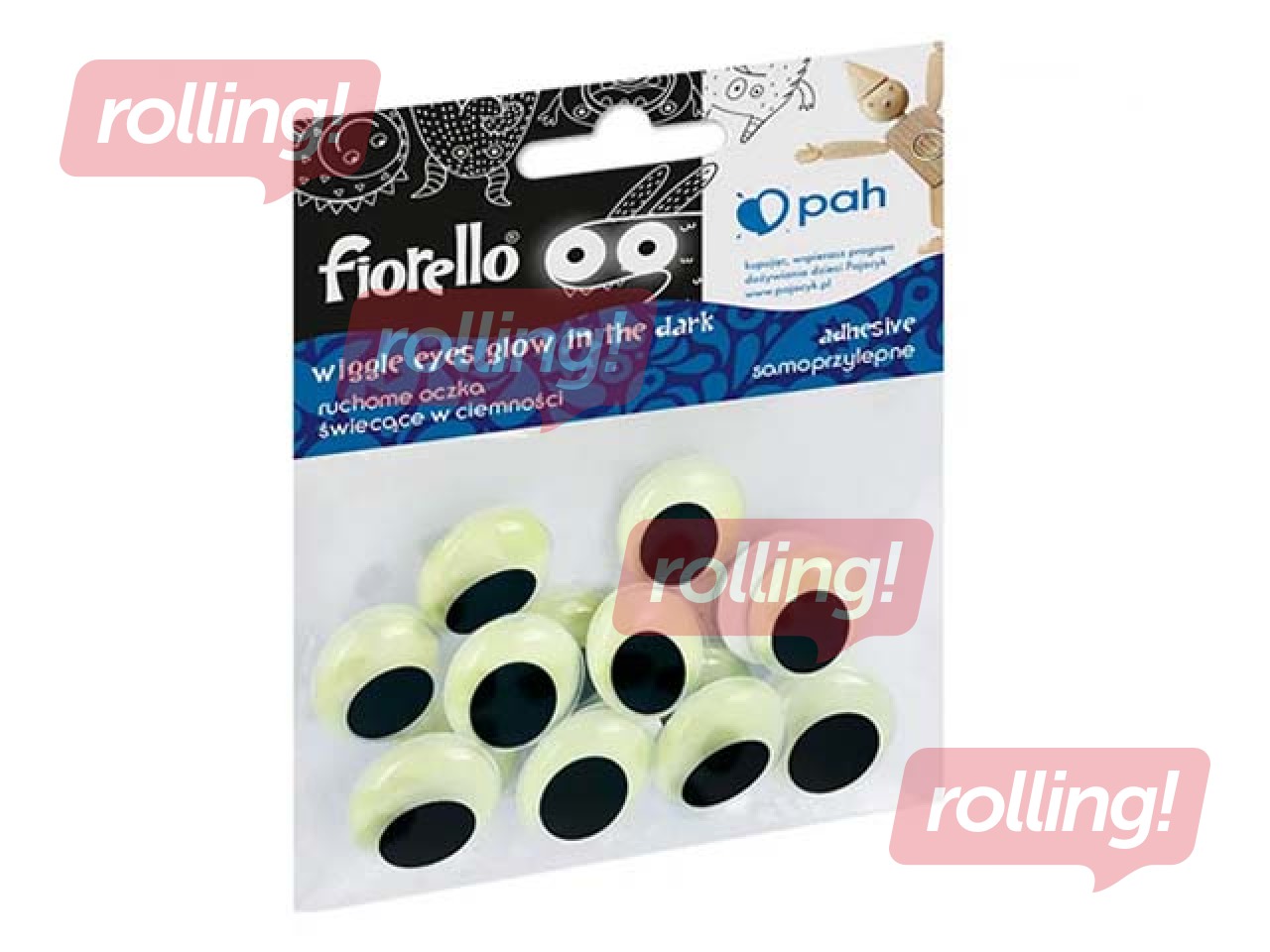 Plastsilmad, Fiorello, 20 mm, 15 tk, isekleepuvad