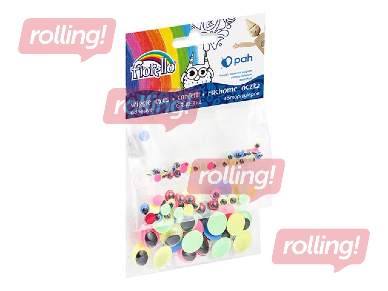 Kustīgās actiņas Fiorello, dažādi izmēri, pašlīmējošas, krāsainas