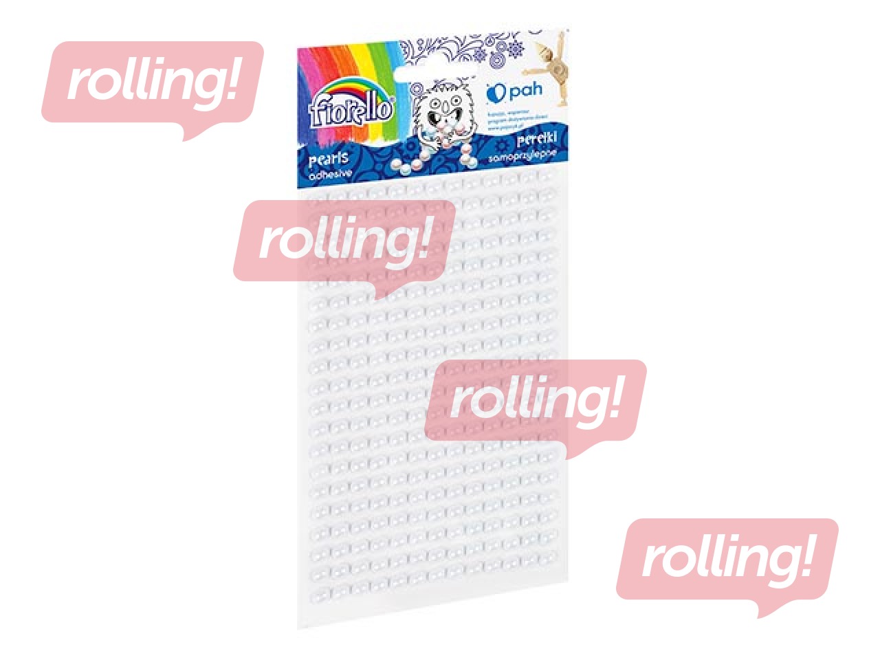 Self adhesive pearls, white