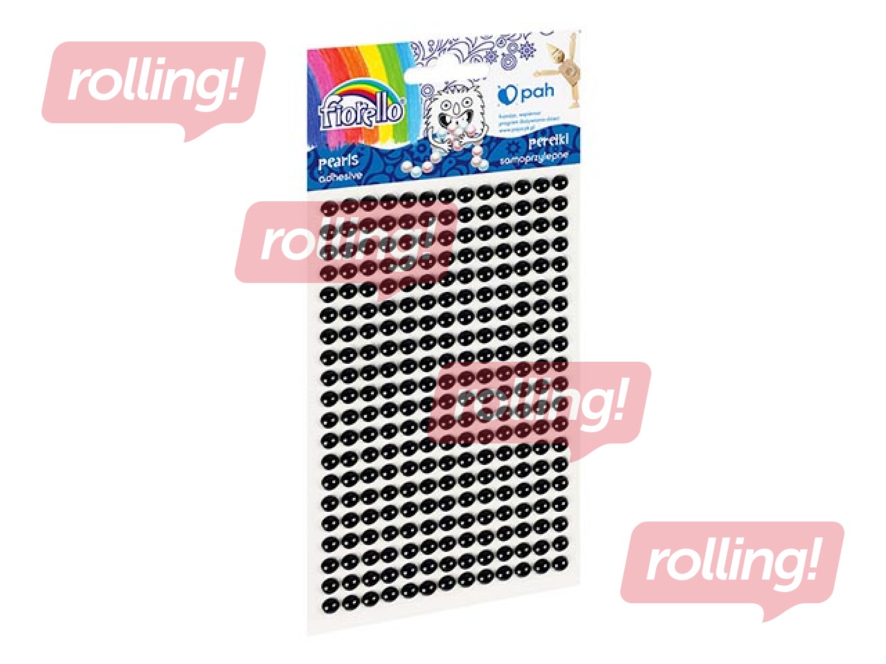 Pašlīmējošas pērlītes, melnas