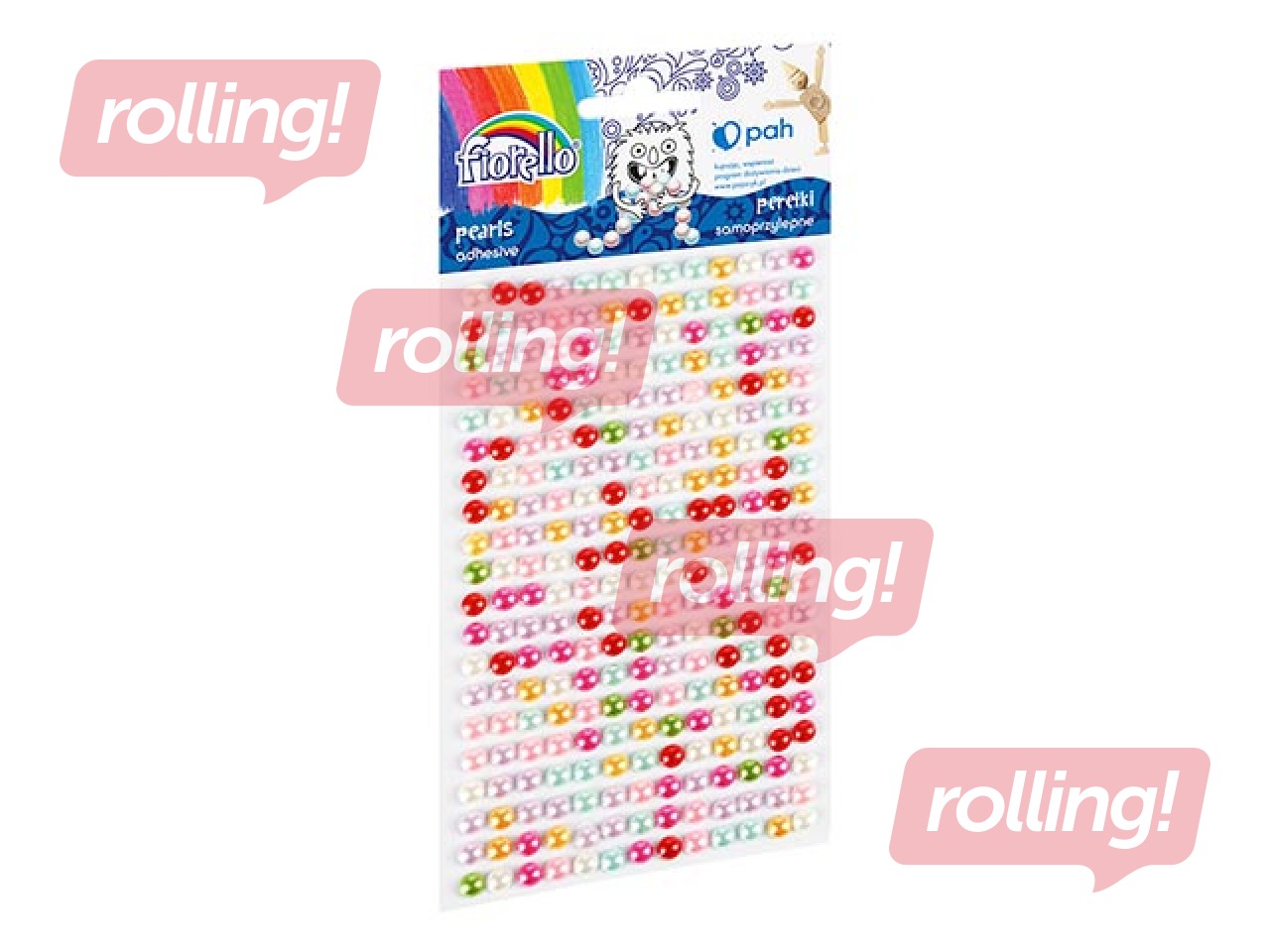 Self adhesive pearls, mixed