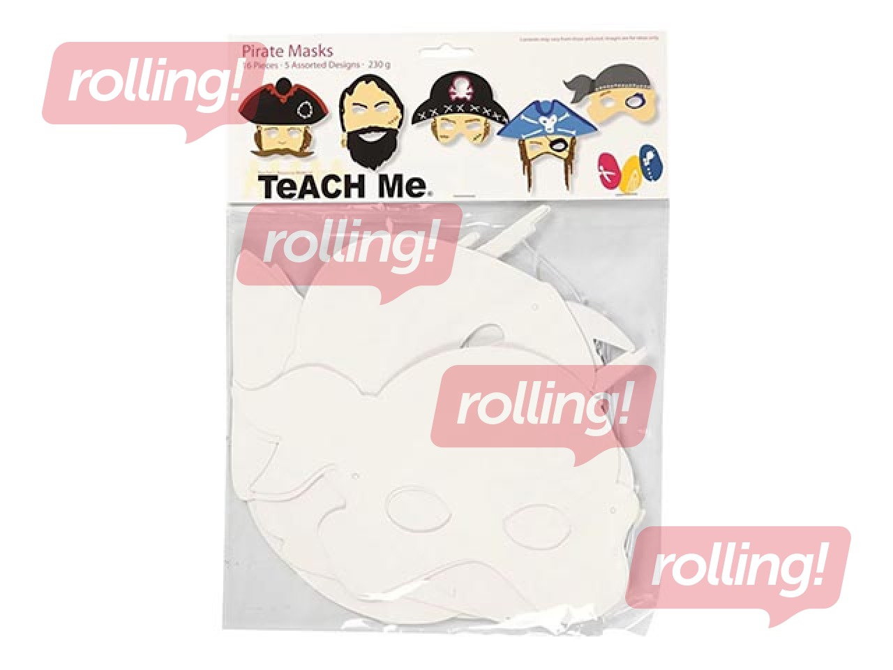 Pirātu maskas, 16 gab.