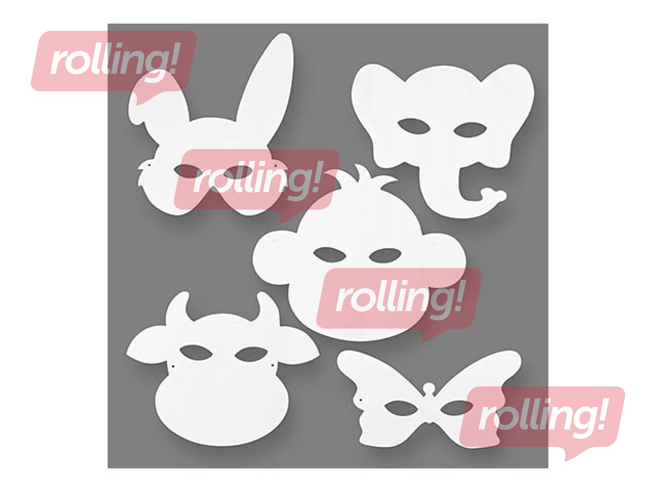 Animal masks, 16 pcs.