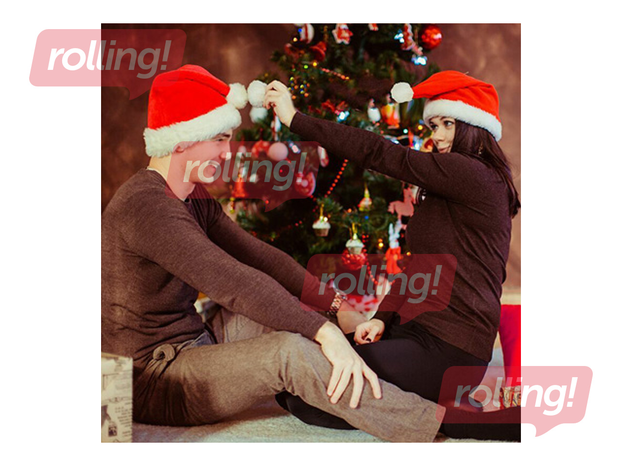 Шапка Деда Мороза Springos, ~60см