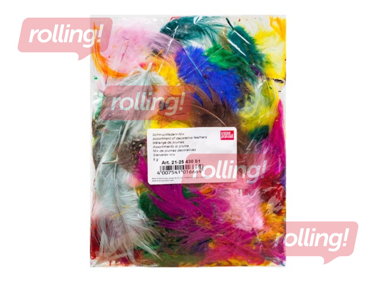 Dekoratīvās spalvas, mix, 5g