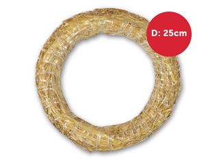 Bases for Advent wreaths, straw, ⌀25cm