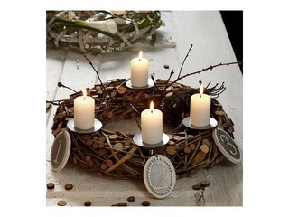 Подсвечники для адвентского венка с иголкой, ⌀7см, 4 шт.