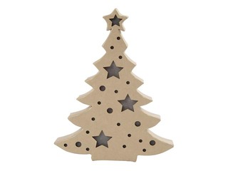 Christmas tree figure with light inside 