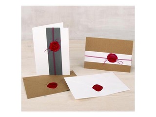 Zīmogu vasks, 4gab, klasiski sarkans