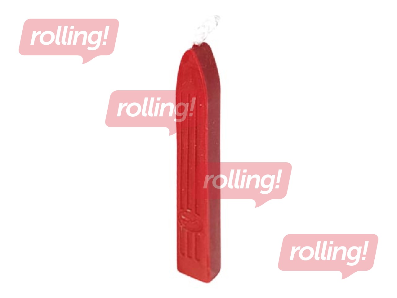 Sealing wax wicks, 9.7 cm, 1 pcs, classic red