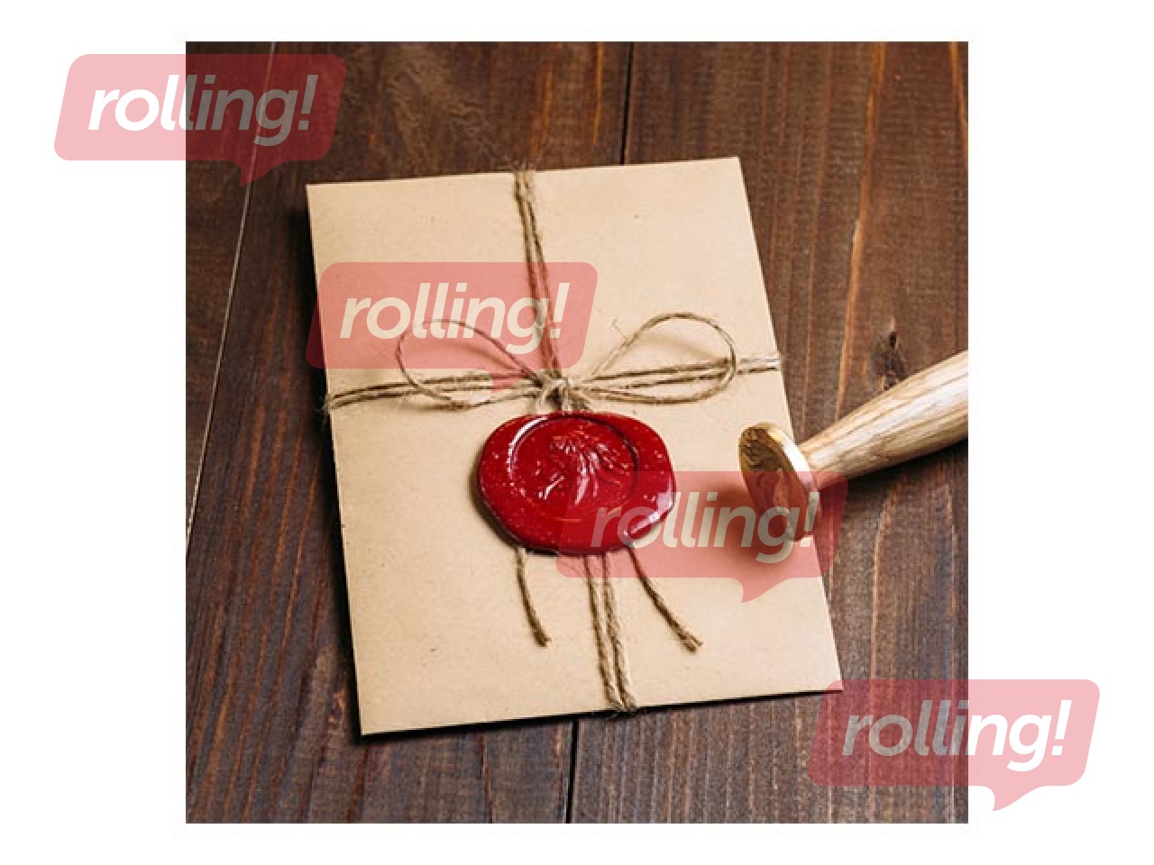 Sealing wax wicks, 9.7 cm, 1 pcs, classic red