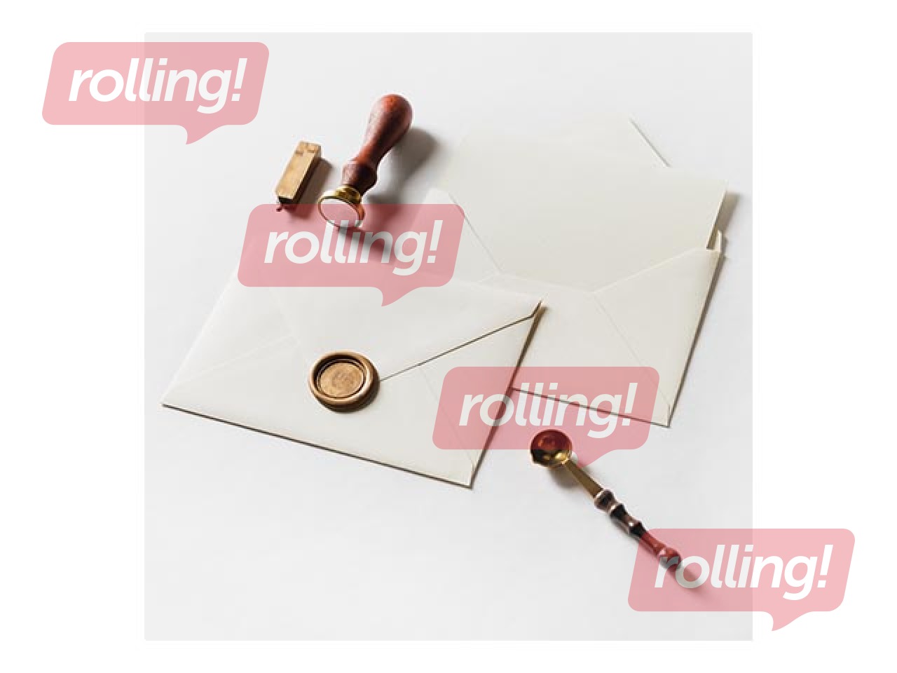 Zīmogu vasks (ar dakti), 9.7cm,1gab, zelta