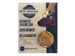 Металлическая монета для восковой печати Envelope, D:1.7 см