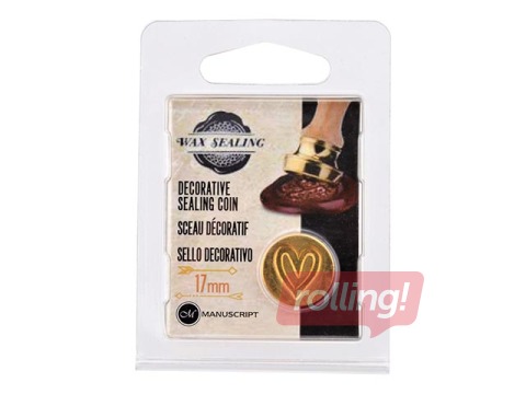 Metal coin for wax stamp 