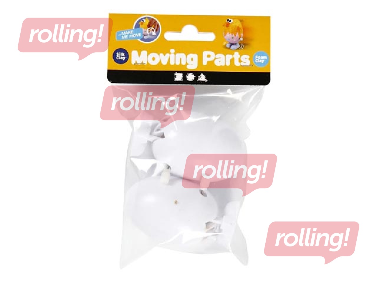 Uzvelkamas plastmasas figūras - olas, 2 gab.