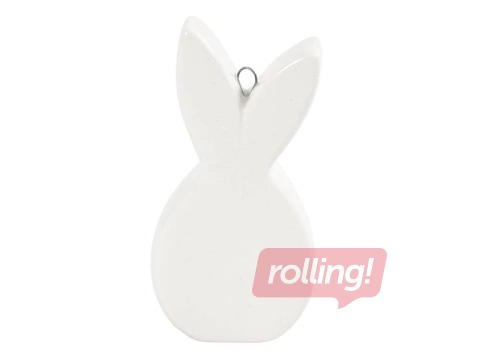 Dekoratīvas truša figūras, keramiskas, 3 gab.