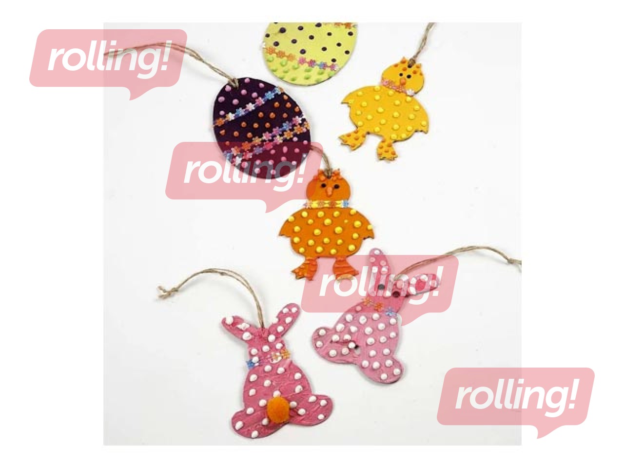 Easter Ornaments, 6 pcs.