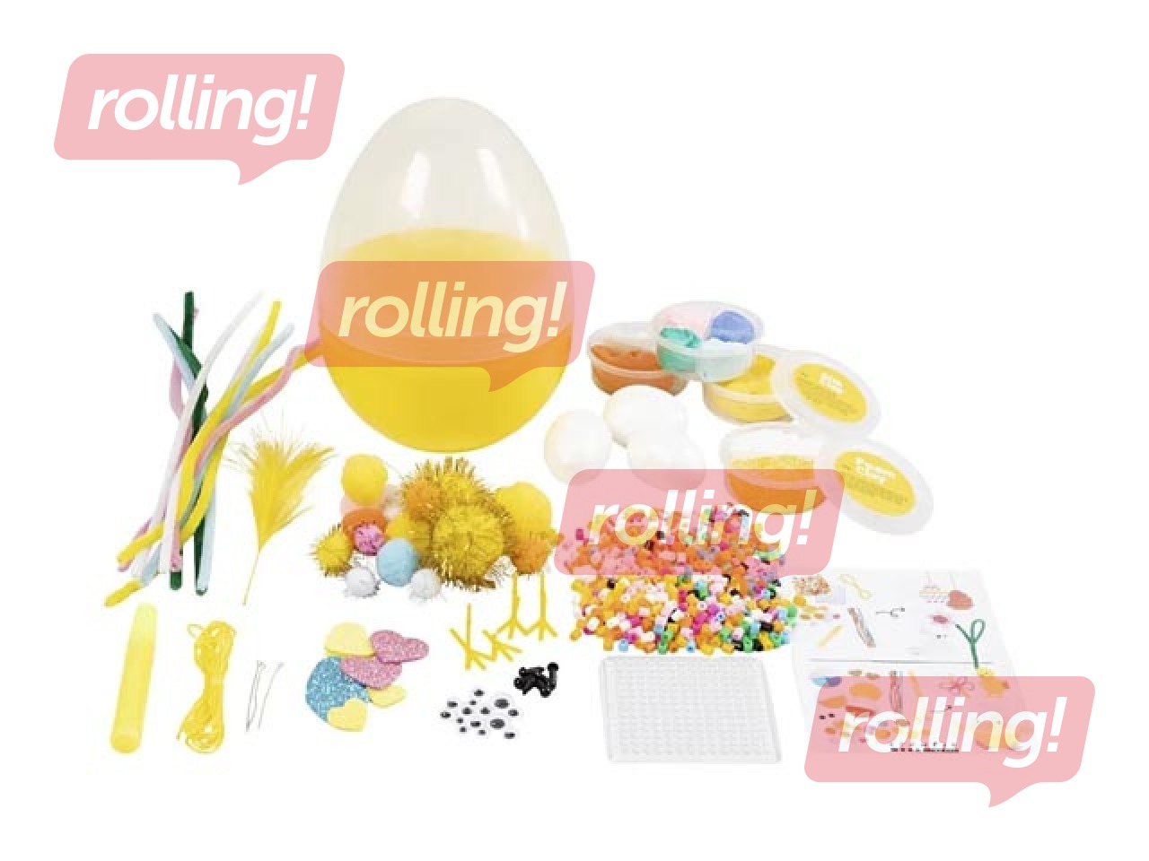 Craft mix Easter egg, 1 piece