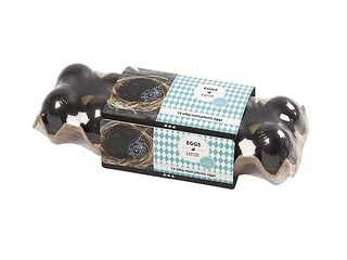 Decorative eggs, black, 12 pcs.