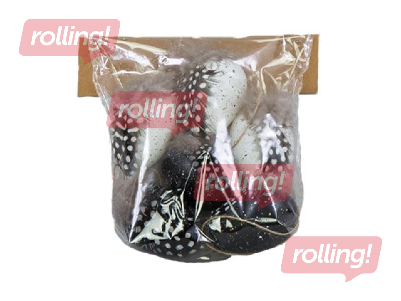 Dekoratīvas olas, 40/60mm, 6 gab.