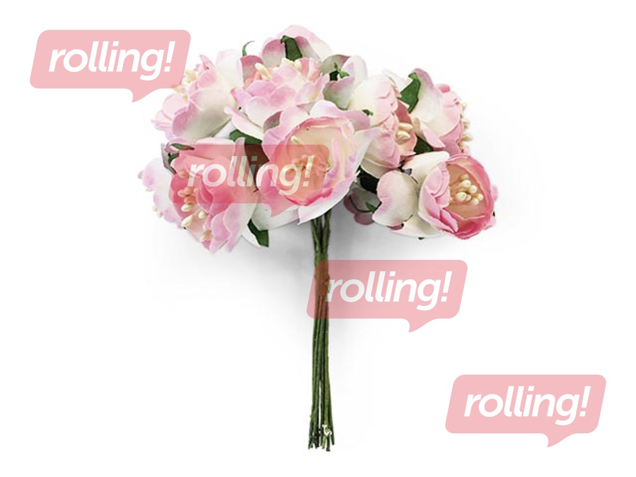 Mākslīgie ziedi, peoniju pušķis, rozā