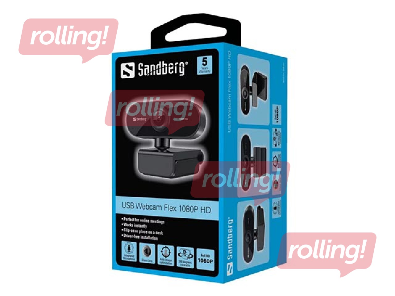 Webkamera Sandberg USB Flex 1080P Full HD