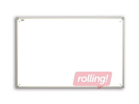Whiteboard in aluminum frame 2x3, 150 x 100 cm, lacquered, white