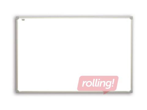 Sienas tāfele alumīnija rāmī 2x3, 30x45 cm, lakota, balta 